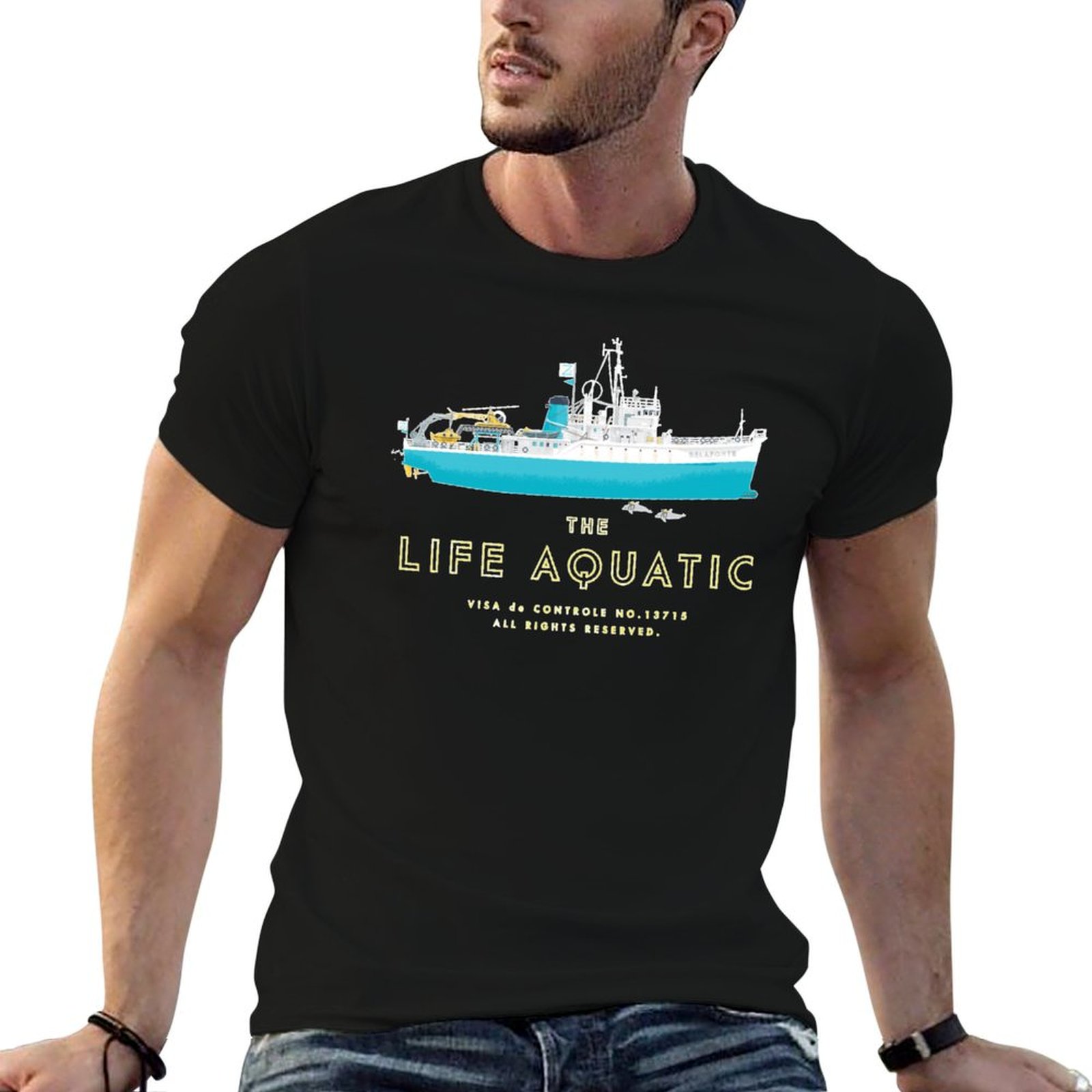 Camiseta The Life Aquatic With - Aquatic Sports Activities avaliação e preço