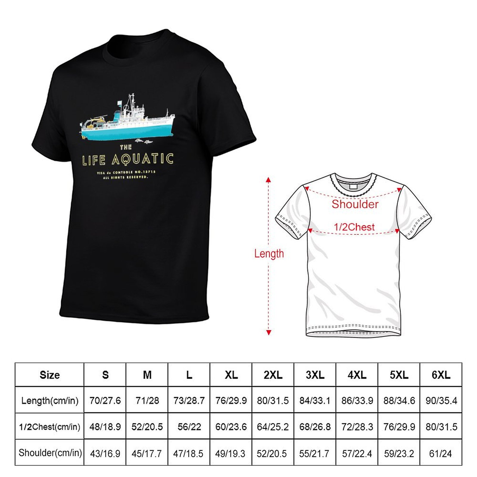 Camiseta The Life Aquatic With - Aquatic Sports Activities avaliação e preço